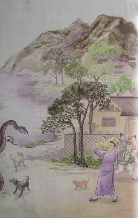 蓮池大師戒殺放生文圖說：循環救護