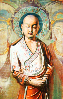 帝釋天化為老織師，只為供養大迦葉尊者