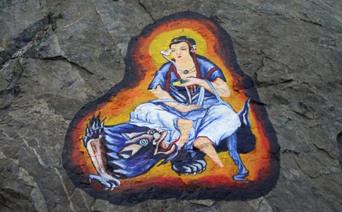 文殊菩薩化作貧女乞食