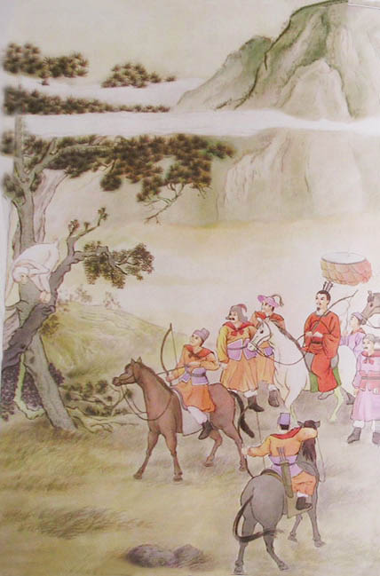 蓮池大師戒殺放生文圖說：悲猿下淚