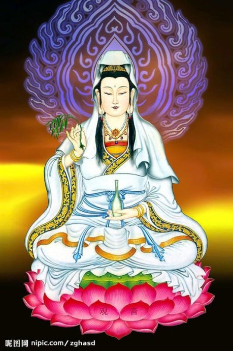 觀音帶領聖眾前來助念