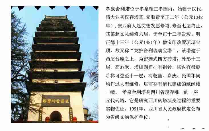 三孝園孝泉舍利塔簡介