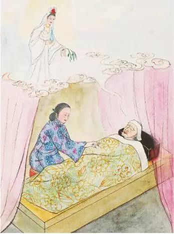 觀音大士感應入夢，對他說：冥中陰律，只有放生可延壽、增福祿